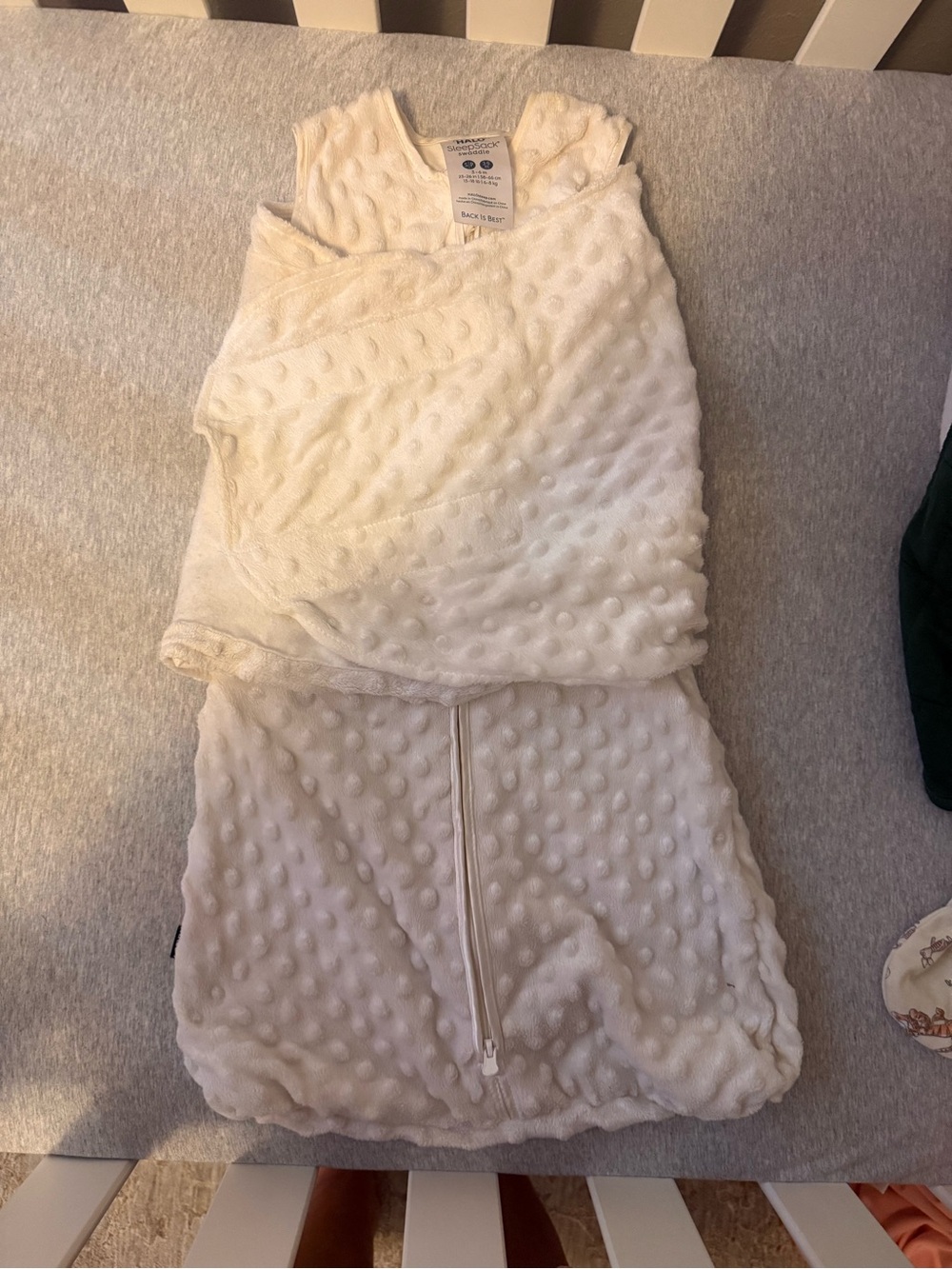 HALO White Textured Sleep Sack Swaddle